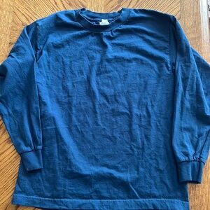 Blue  boys long sleeve Shirt tshirt size L